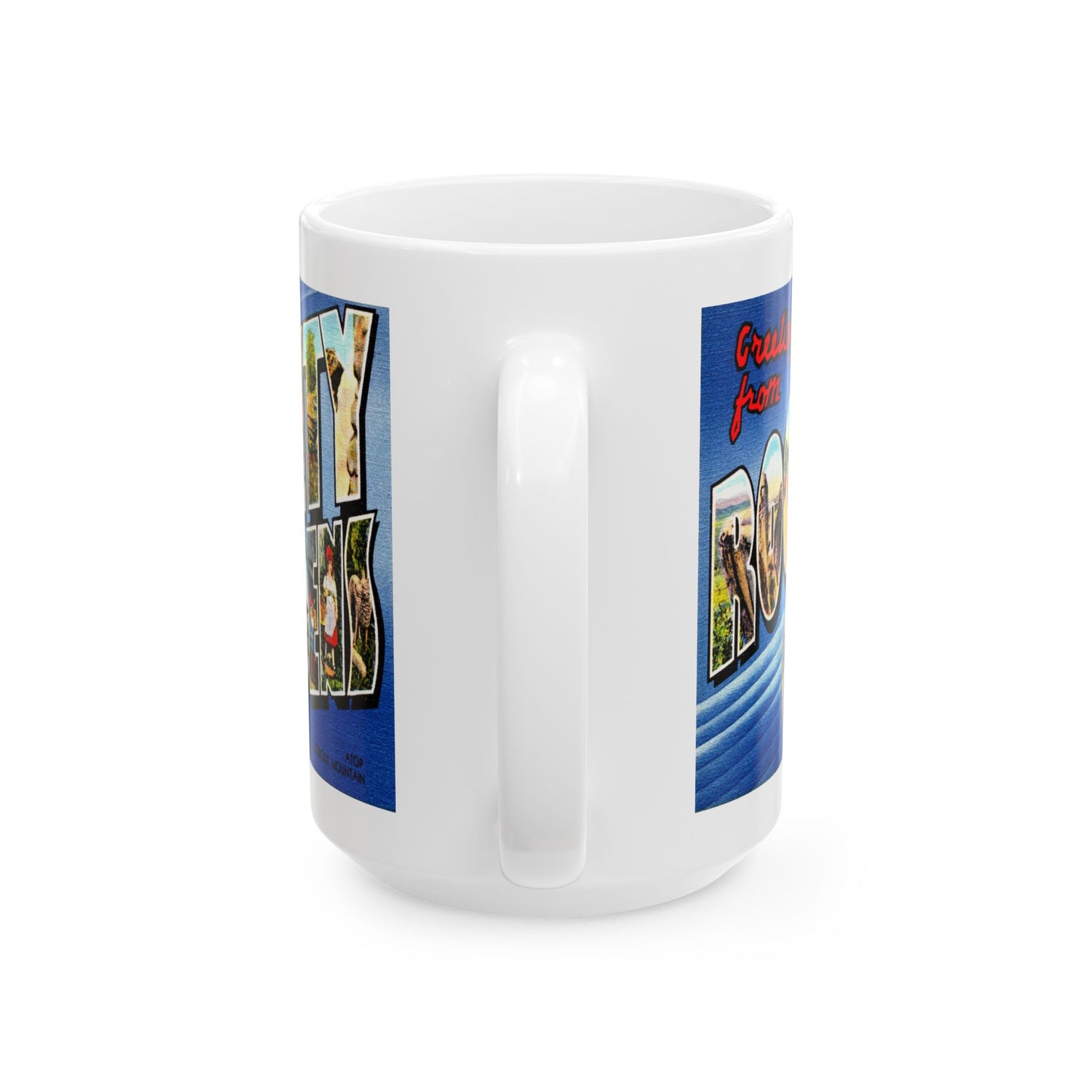 Memebly Vintage Greetings from Rock City Gardens GA Coffee Mug