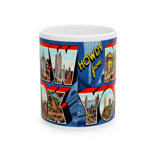 Memebly Vintage Howdy from New York City NY New York Coffee Mug