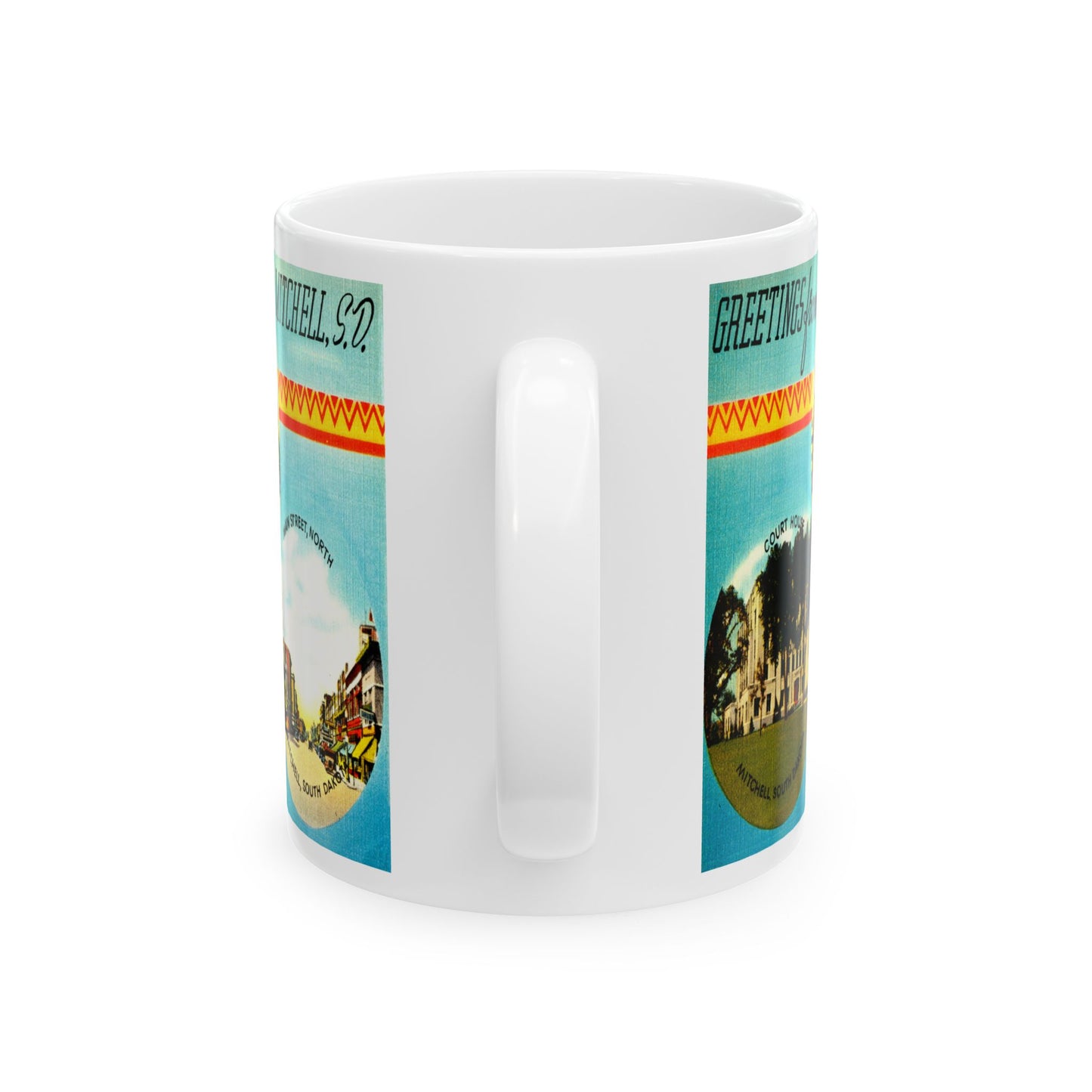 Memebly Scenic Vintage Greetings from Mitchell SD South Dakota Coffee Mug