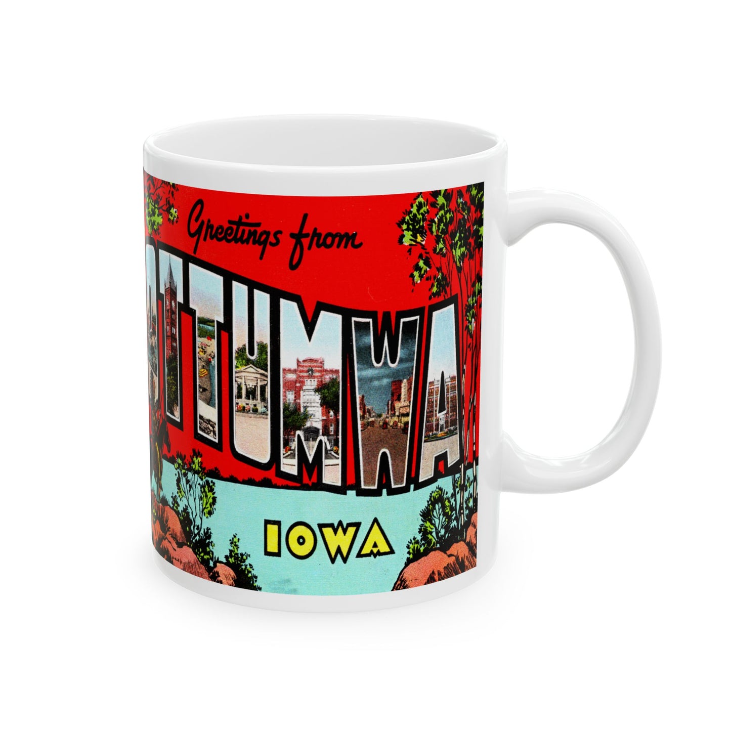 Memebly Vintage Greetings from Ottumwa IA Coffee Mug