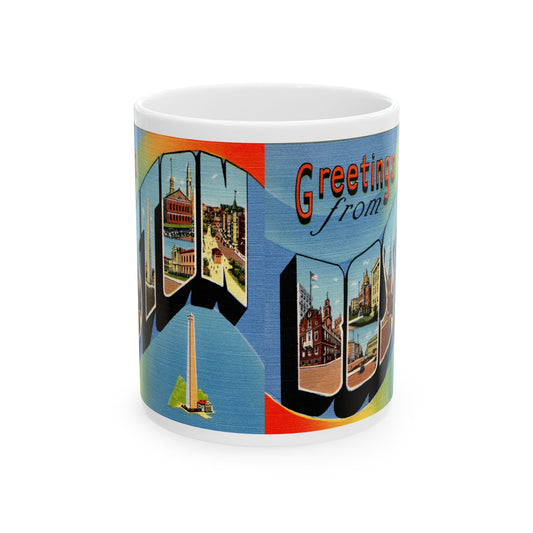 Memebly Scenic Vintage Greetings from Boston MA Massachusetts Coffee Mug