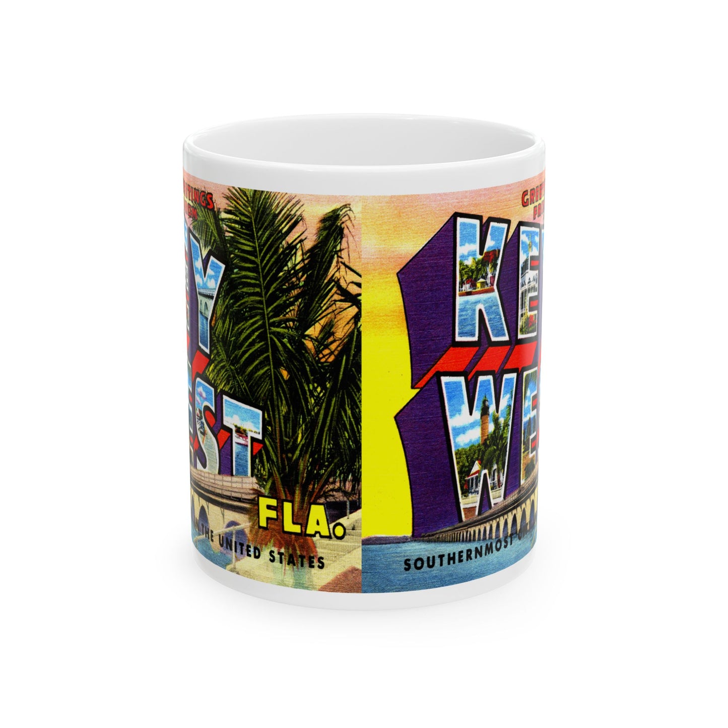 Memebly Deco Greetings from Florida Keys FL Coffee Mug