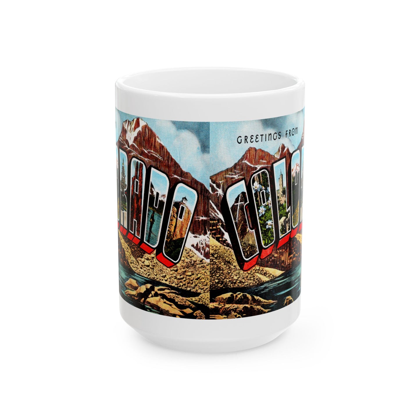 Memebly Retro Greetings from Colorado CO Coffee Mug