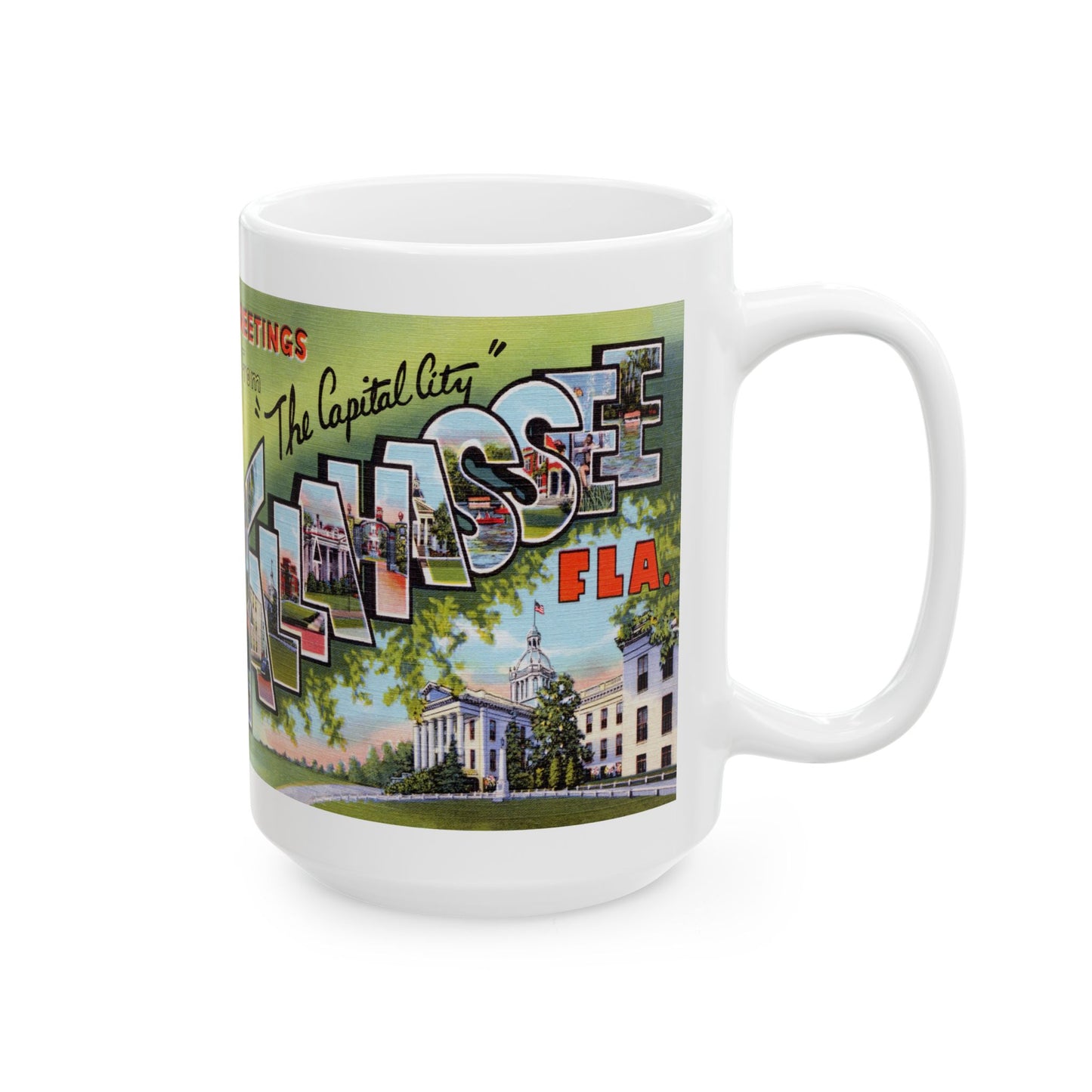 Memebly Vintage Greetings from Talahassee FL Coffee Mug