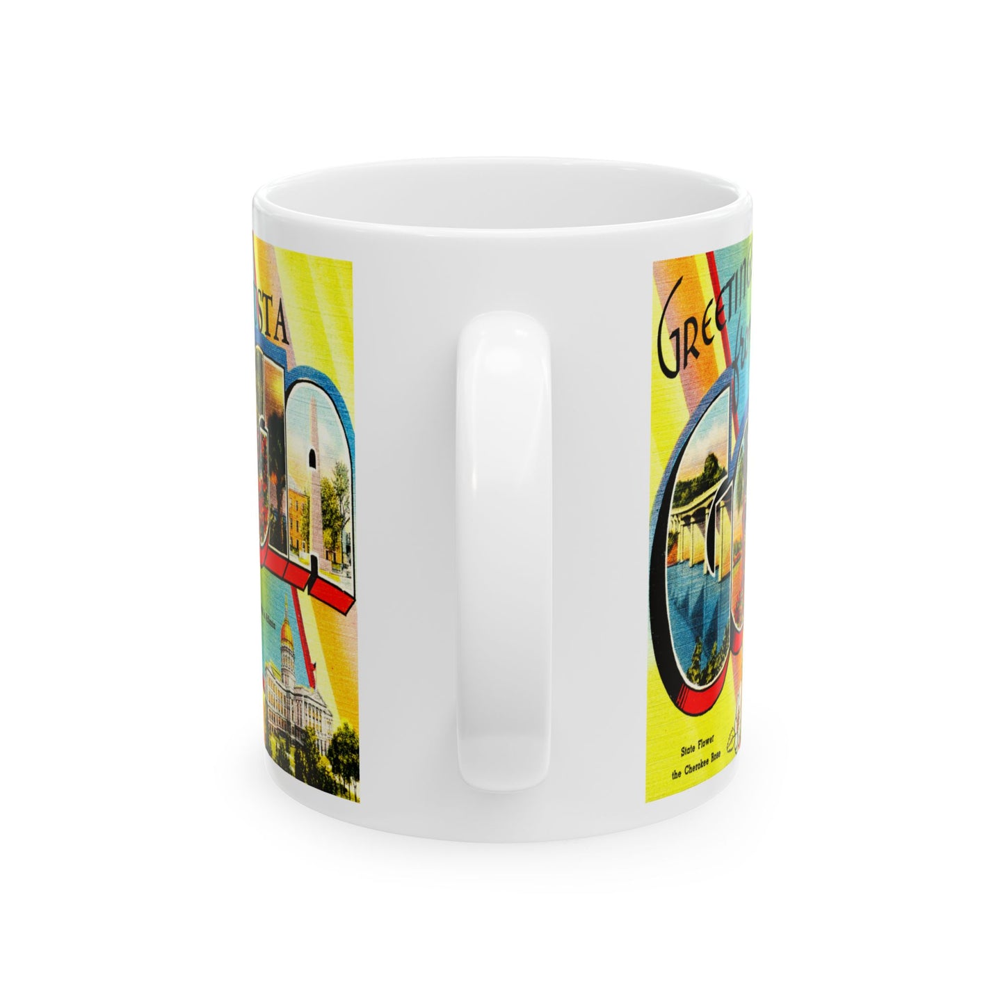 Memebly Pastel Vintage Greetings from Agusta GA Coffee Mug