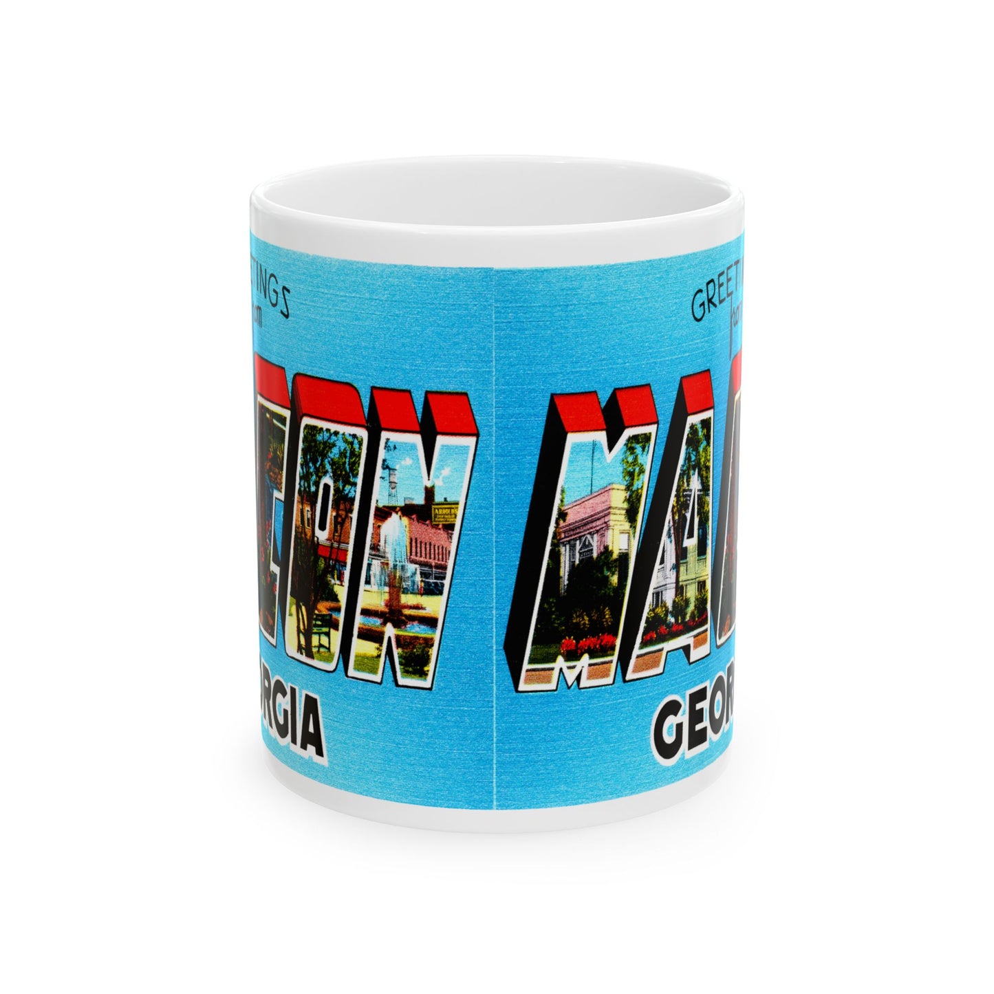 Memebly Retro Greetings from Macon GA Coffee Mug