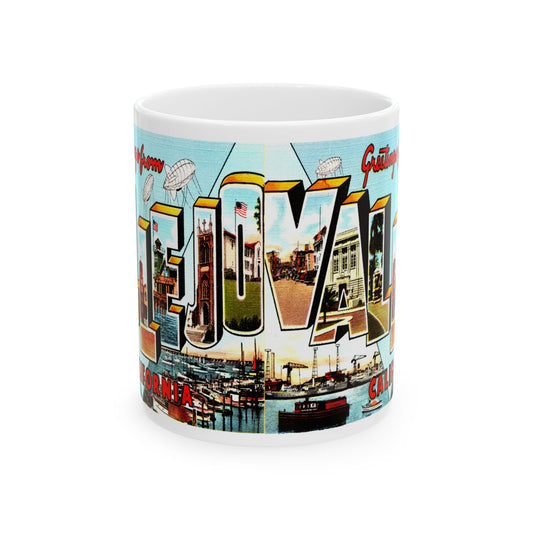 Memebly Vintage Greetings from Vallejo CA California Coffee Mug