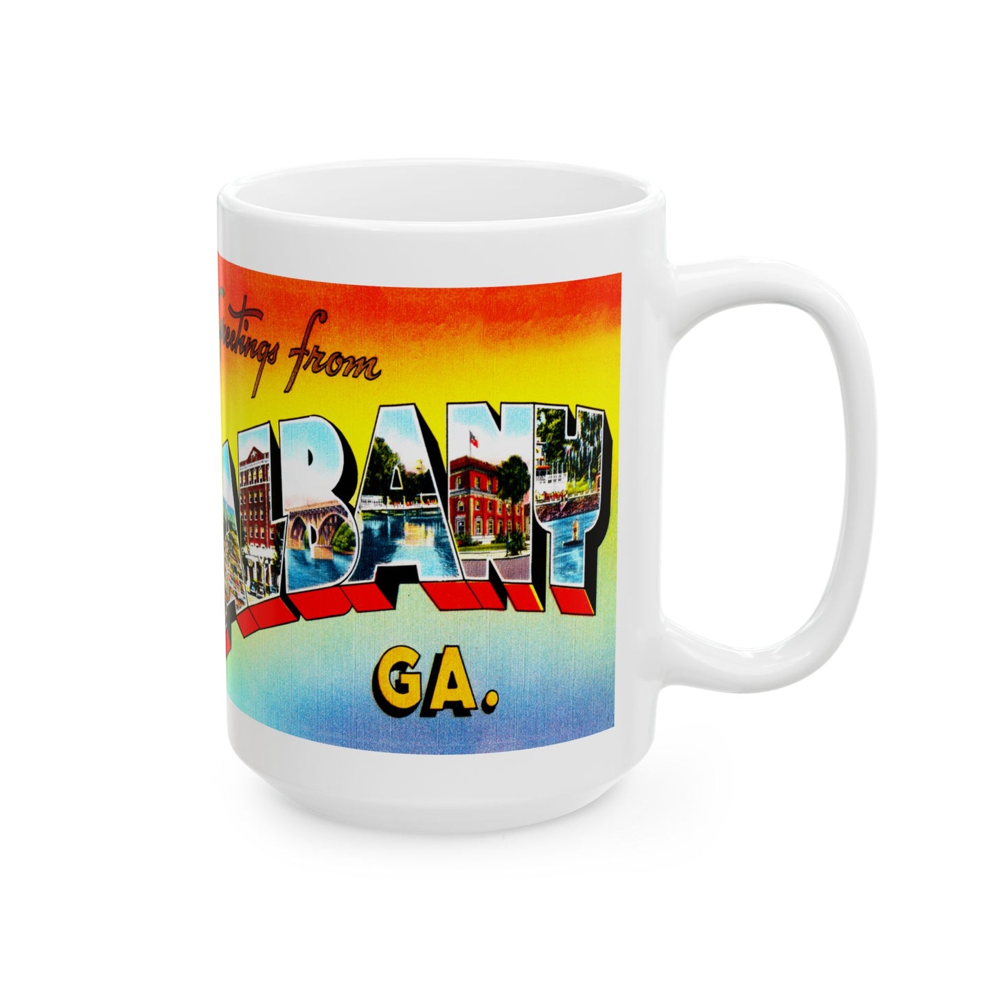 Memebly Vintage Greetings from Albany GA Coffee Mug