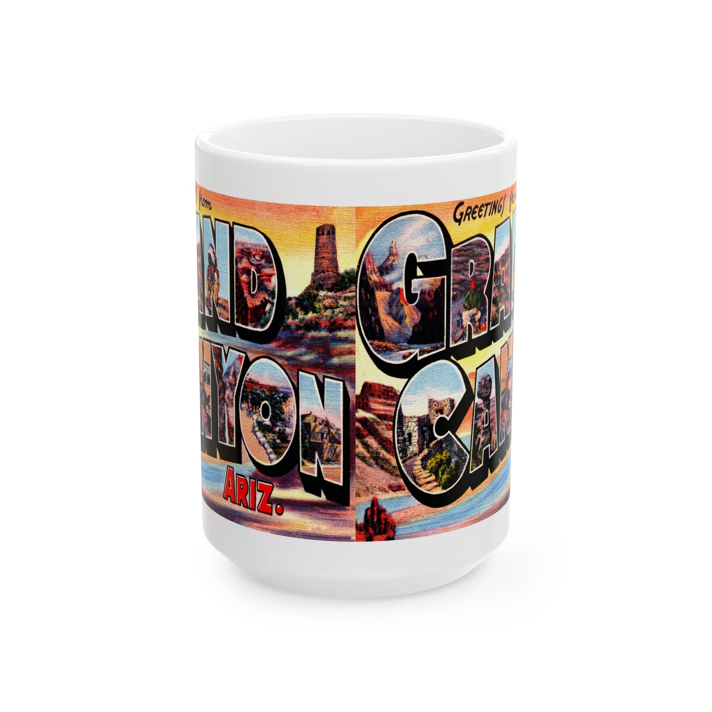 Memebly Vintage Greetings from Grand Canyon AZ Coffee Mug