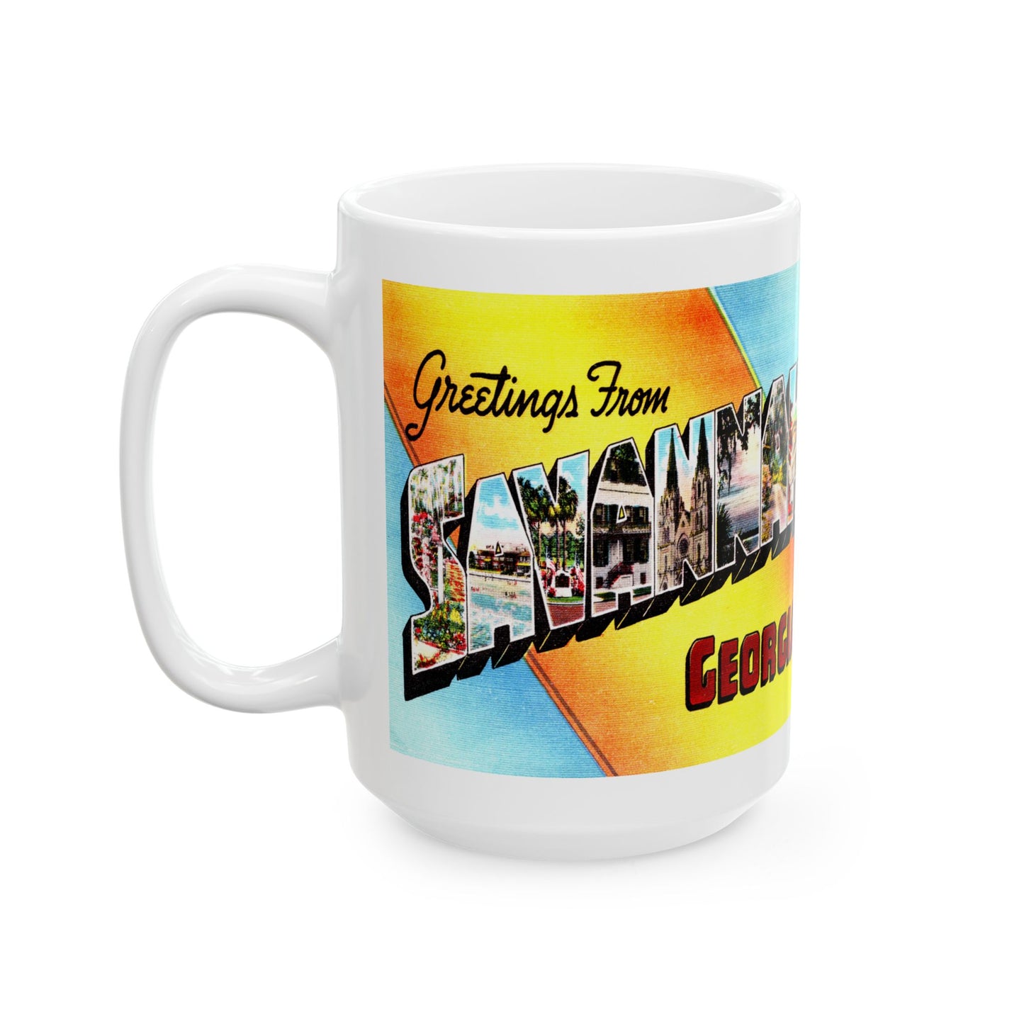 Memebly Vintage Greetings from Savannah GA Coffee Mug