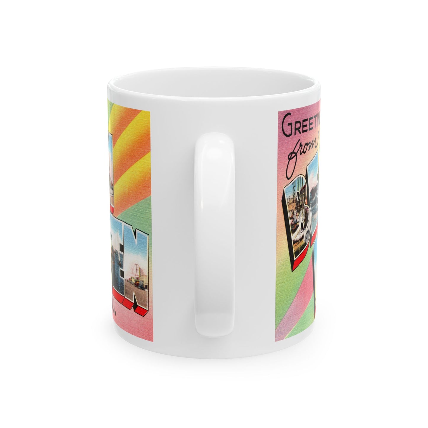 Memebly Vintage Greetings from Beach Haven NJ New Jersey LBI Coffee Mug