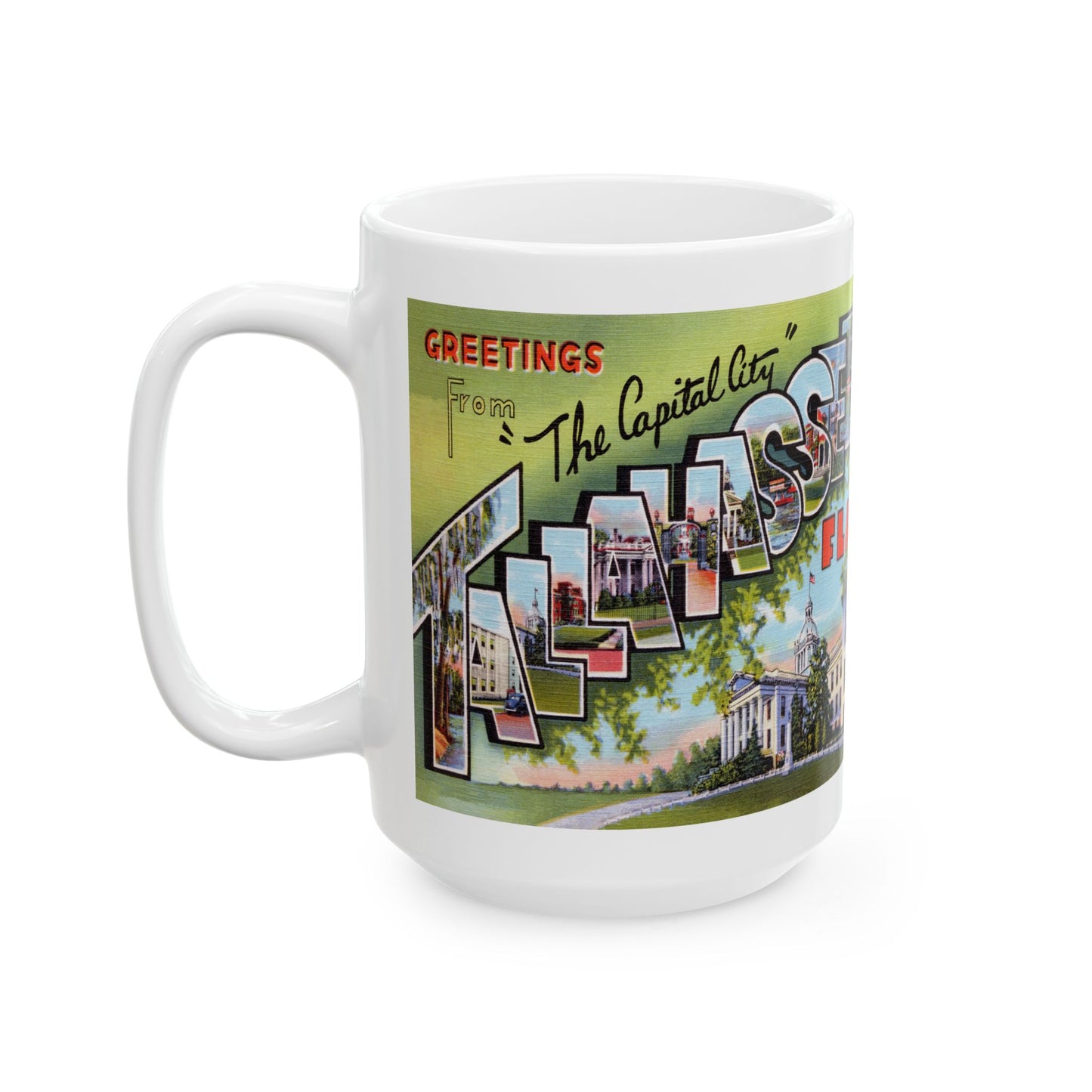 Memebly Vintage Greetings from Talahassee FL Coffee Mug