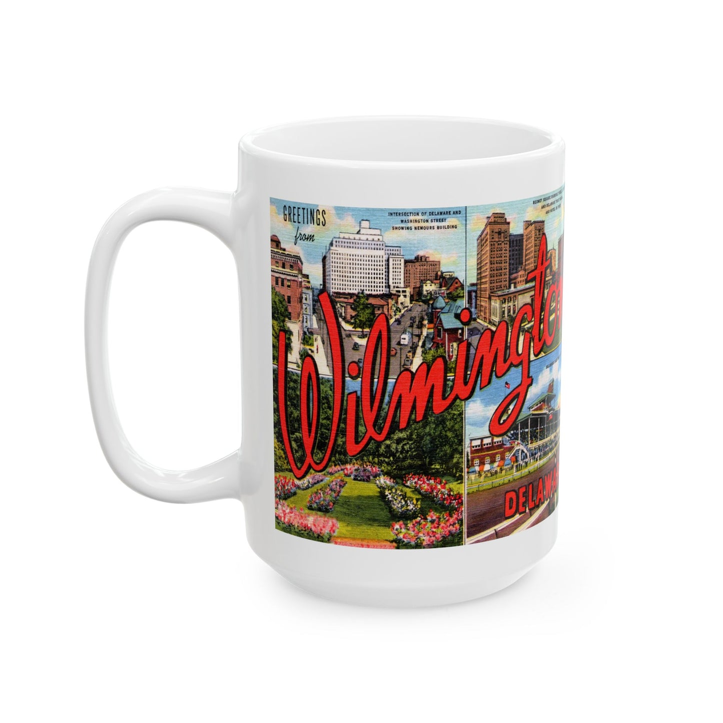 Memebly Retro Greetings from Wilmington DE Delaware Coffee Mug