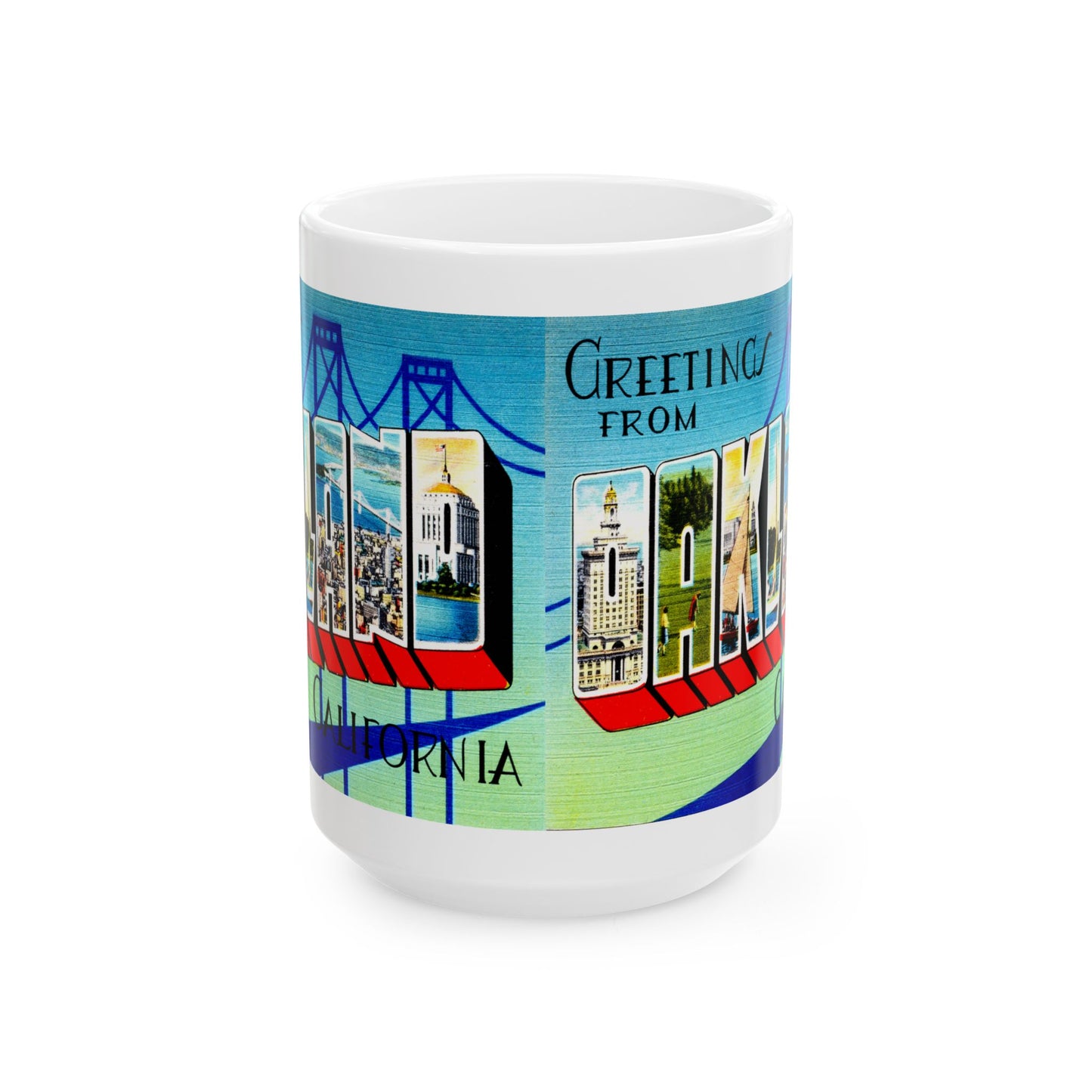 Memebly Retro Greetings from Oakland CA California Coffee Mug