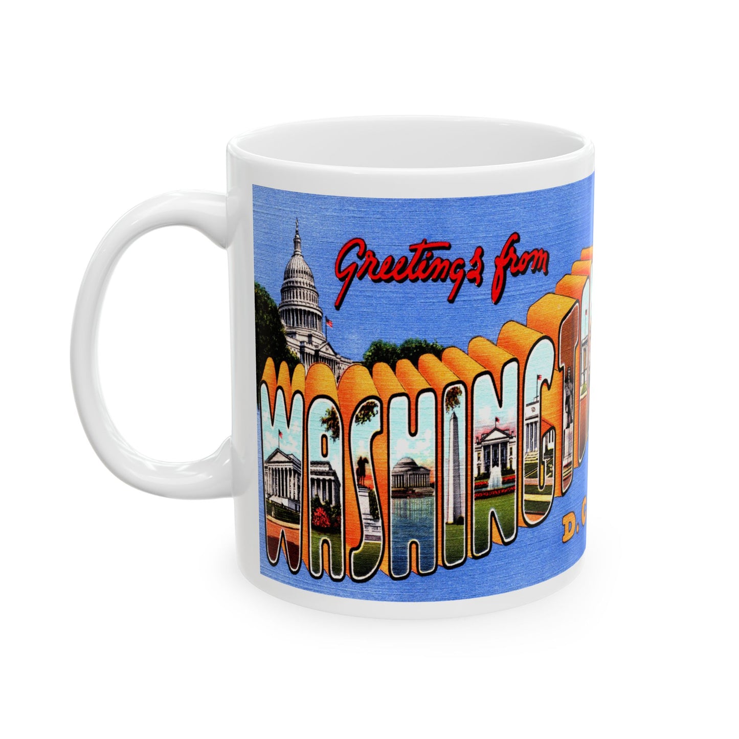 Memebly Vintage Greetings from Washington DC  Coffee Mug