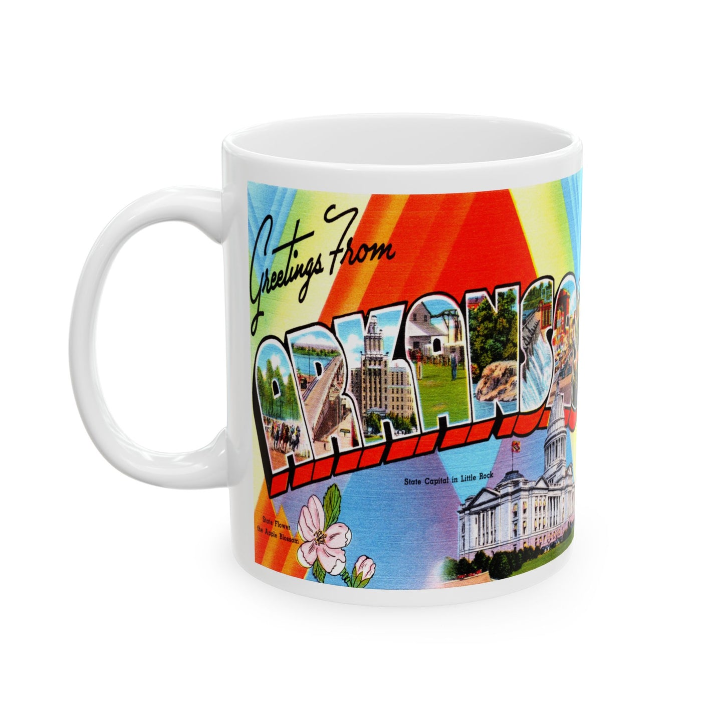 Memebly Vintage Greetings from Arkansas Coffee Mug