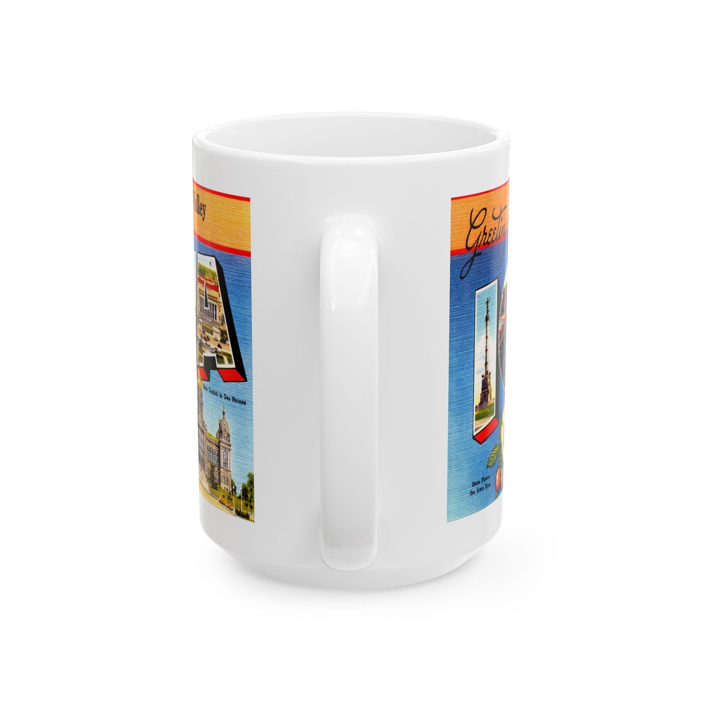 Memebly Vintage Greetings from Missouri Valley IA Coffee Mug