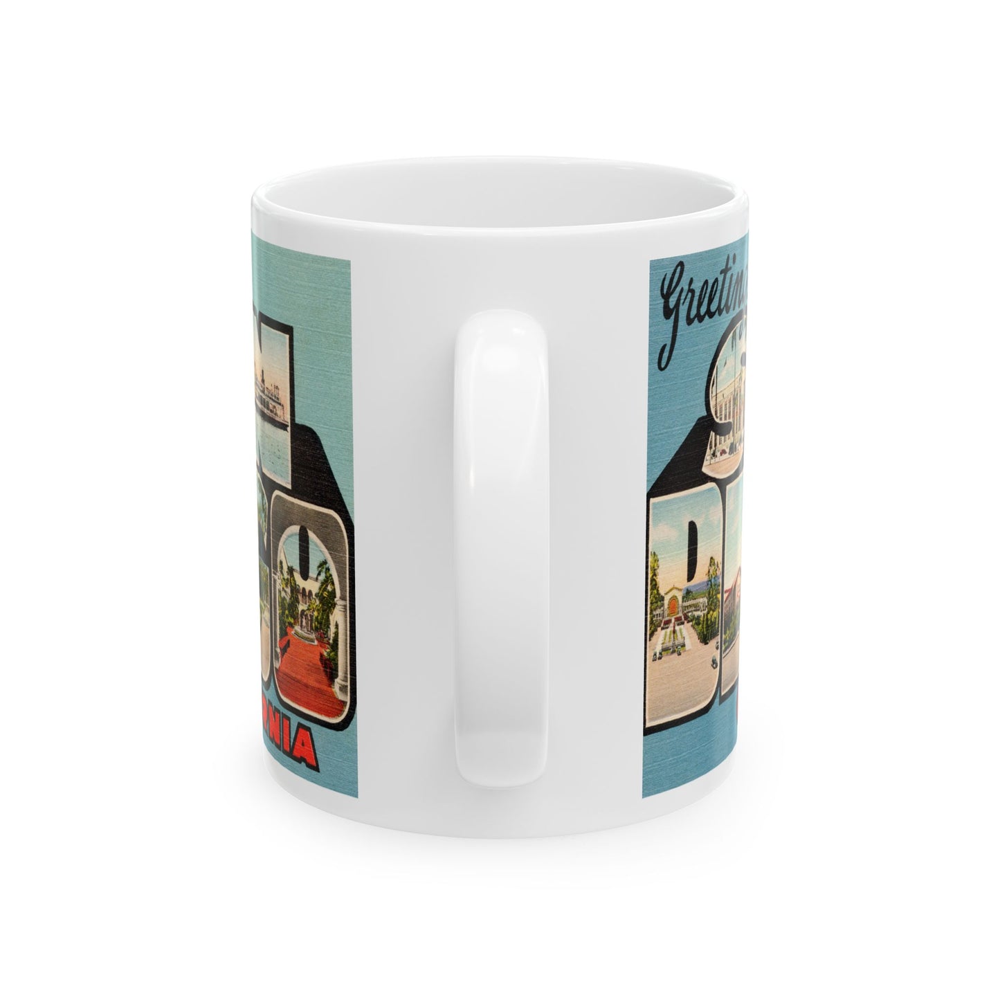 Memebly Deco Greetings from San Diego CA California Coffee Mug