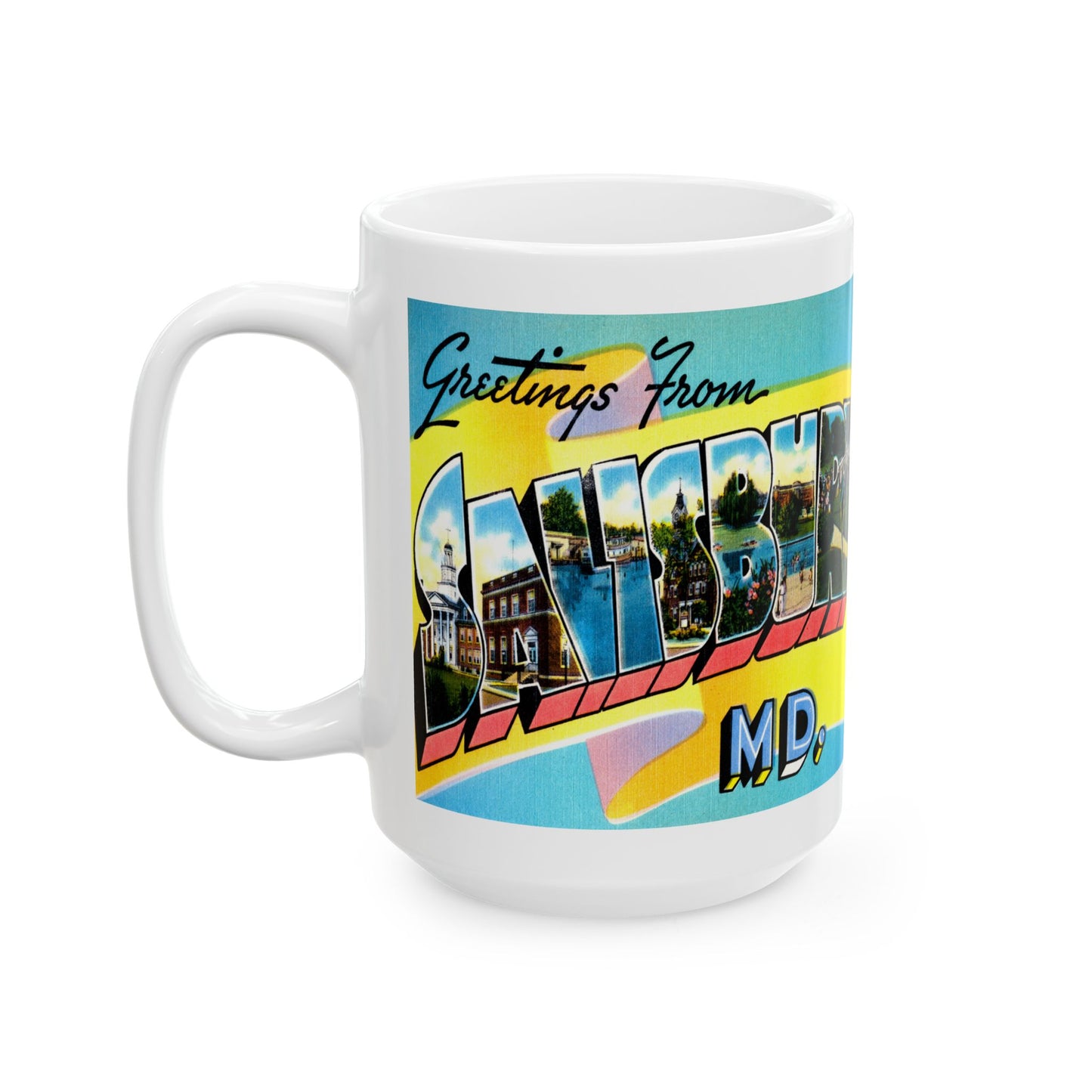 Memebly Vintage Greetings from Salisbury MD Coffee Mug