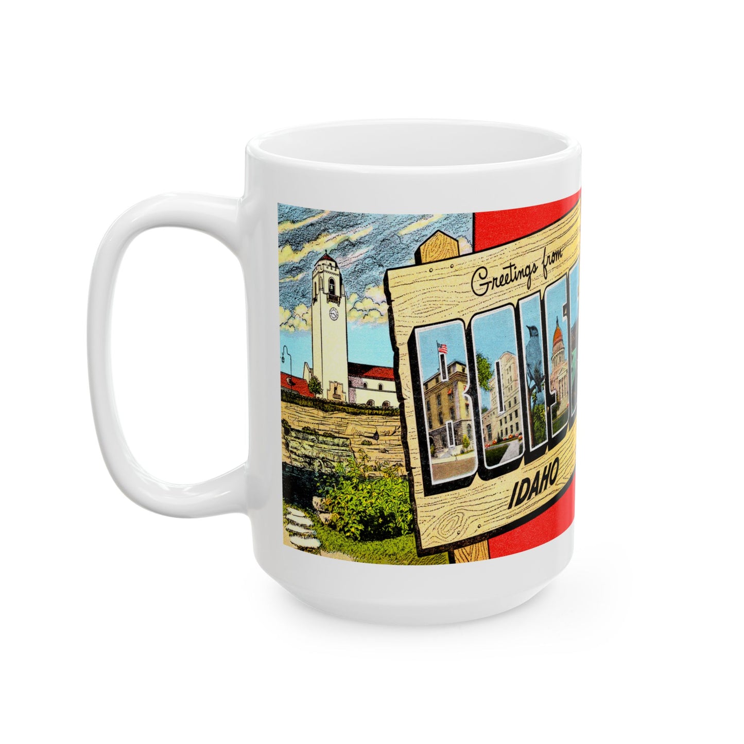 Memebly Vintage Greetings from Boise ID Coffee Mug