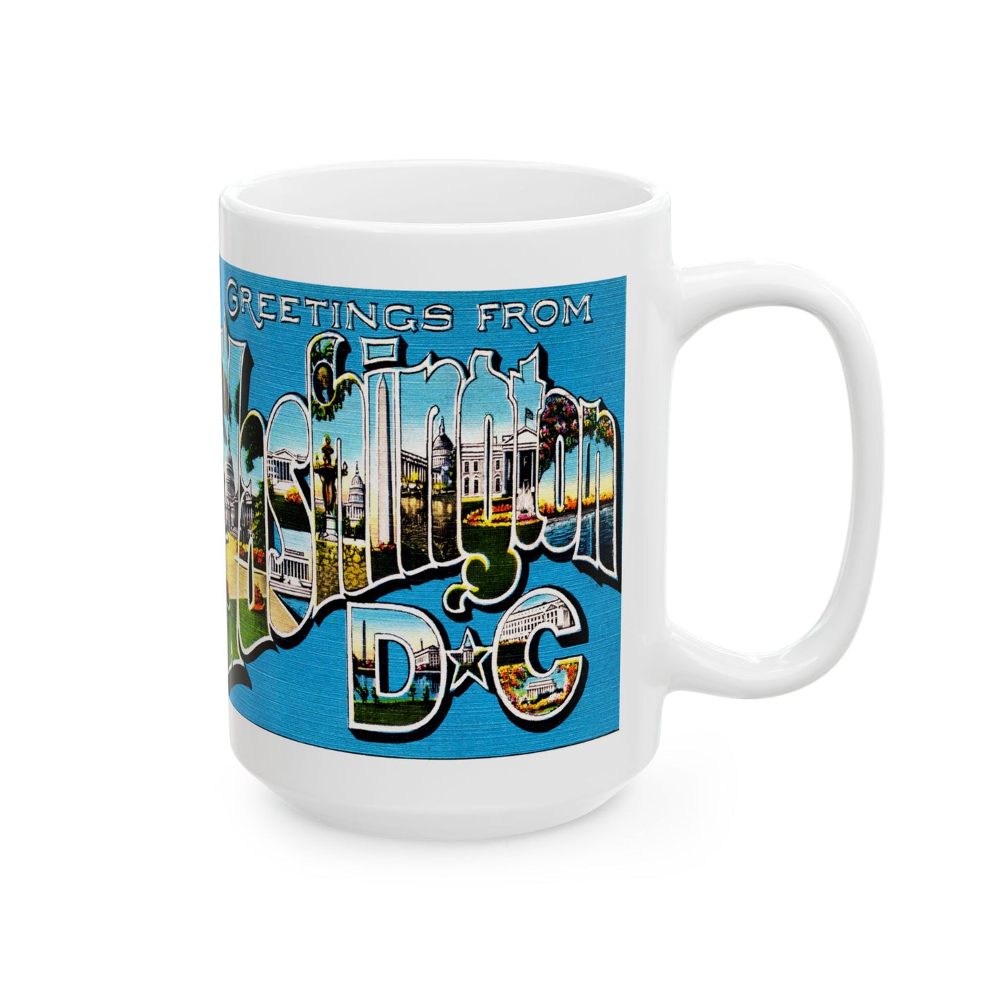 Memebly Retro Greetings from Washington DC Coffee Mug