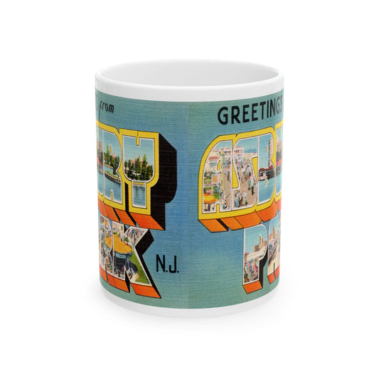 Memebly Vintage Retro Greetings from Asbury Park NJ New Jersey Coffee Mug