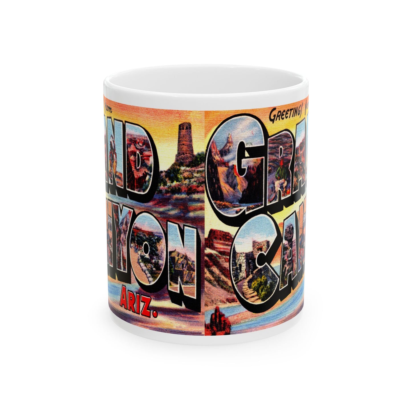 Memebly Vintage Greetings from Grand Canyon AZ Coffee Mug