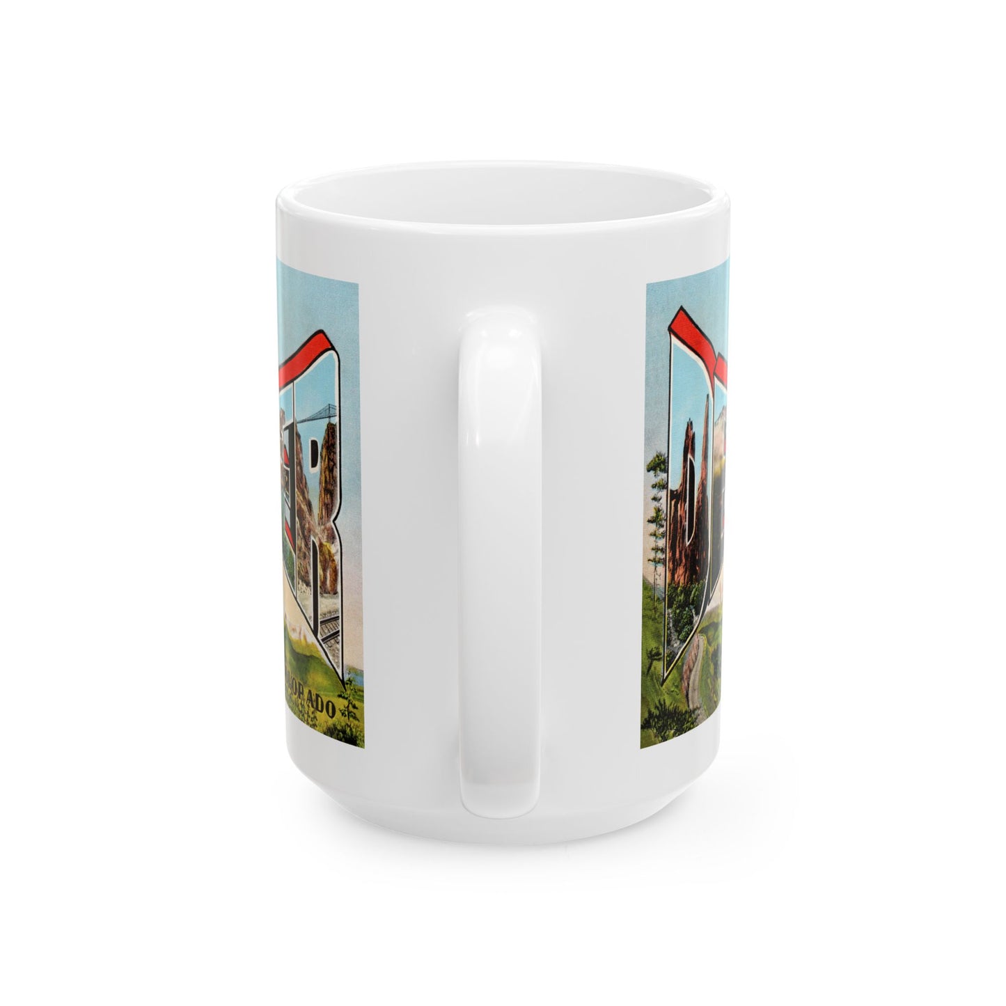 Memebly Retro Greetings from Denver CO Colorado Coffee Mug