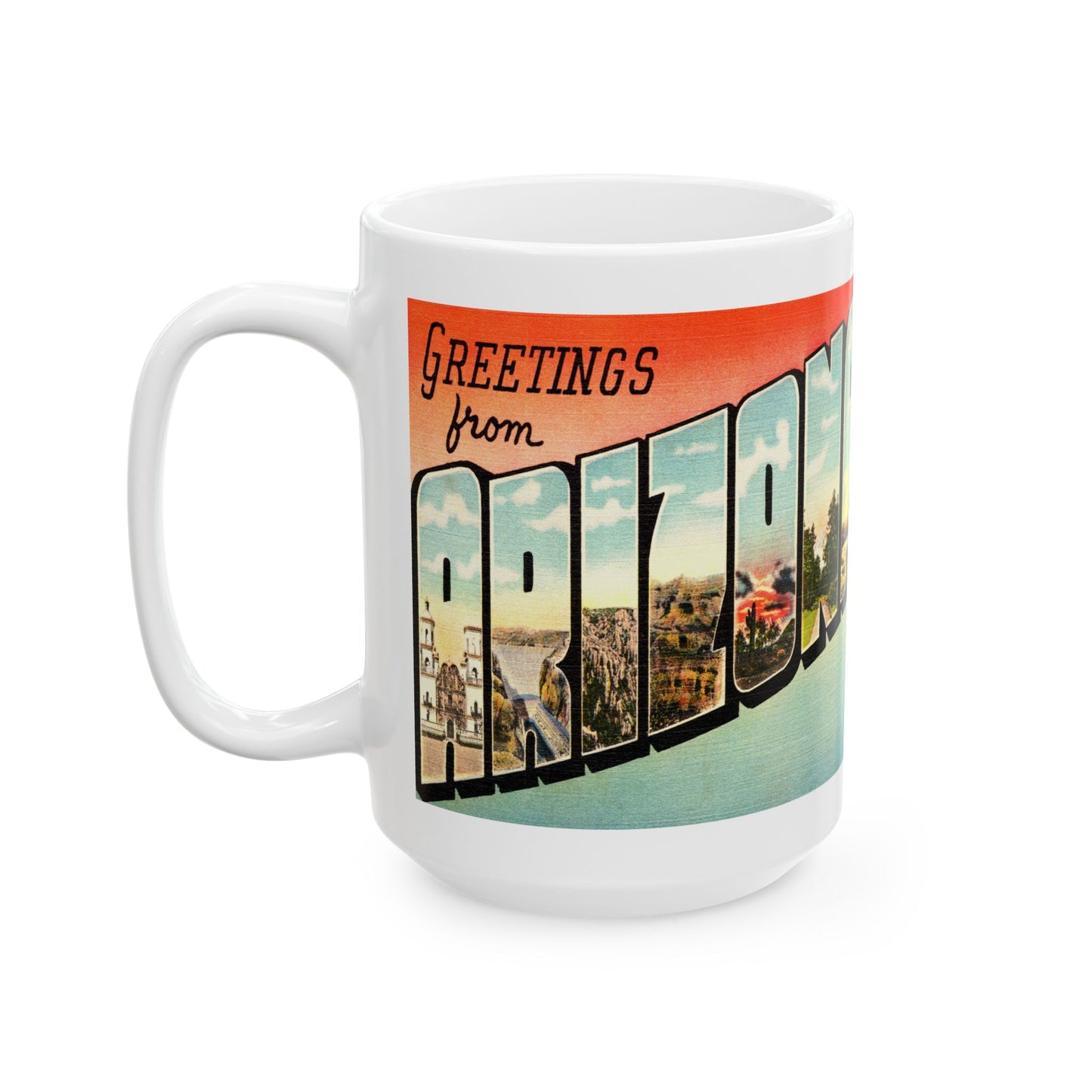 Memebly Deco Greetings from Arizona AZ Coffee Mug