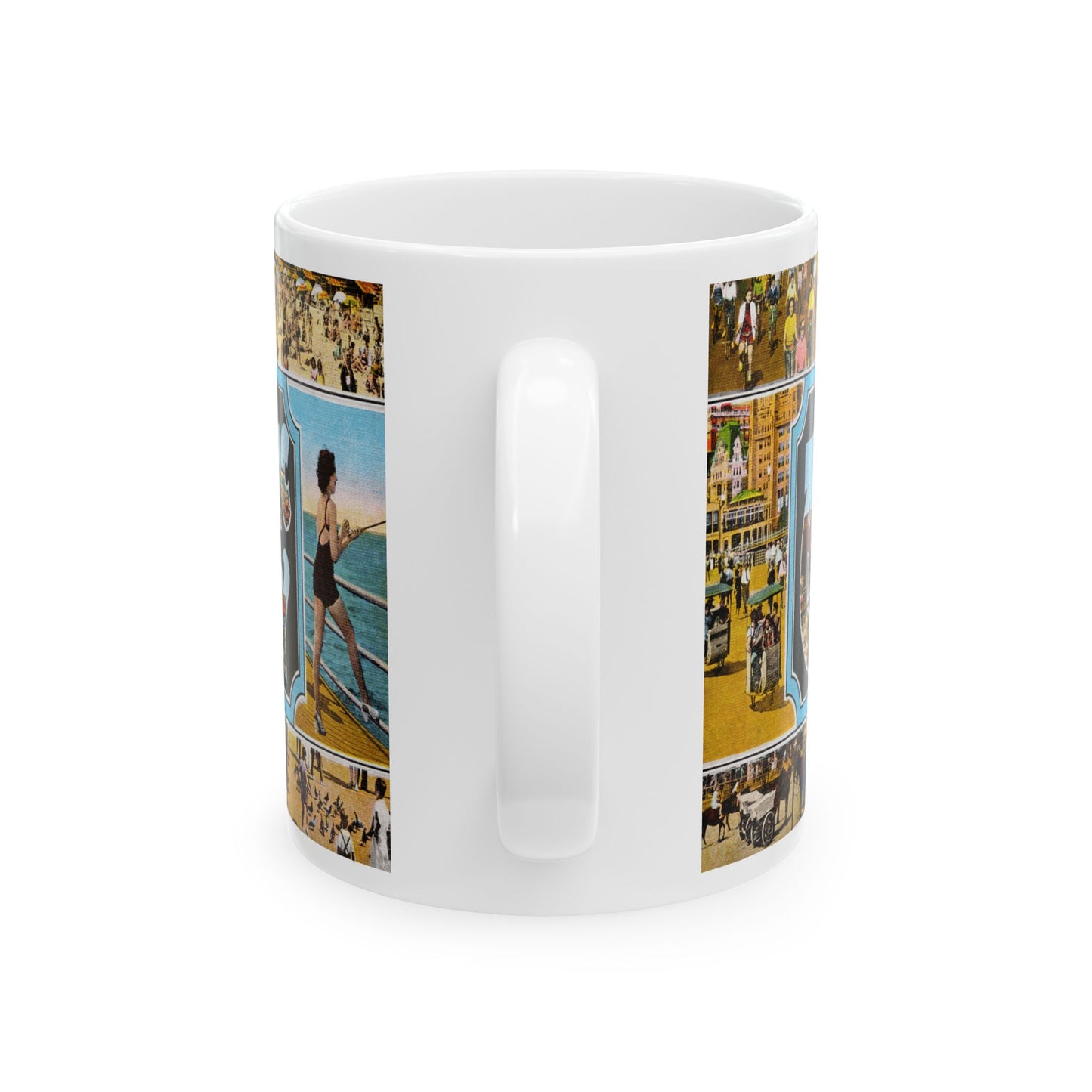 Memebly Scenic Vintage Greetings from Atlantic City NJ New Jersey Coffee Mug