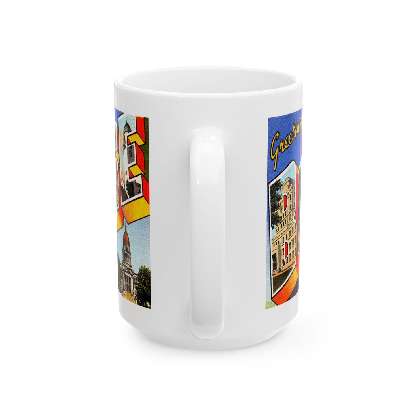 Memebly Retro Greetings from Boise ID Coffee Mug