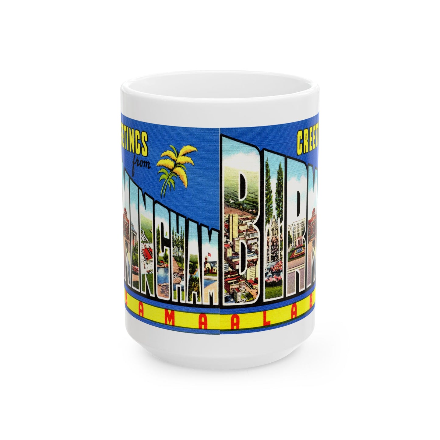 Memebly Vintage Greetings from Birmingham AL Coffee Mug