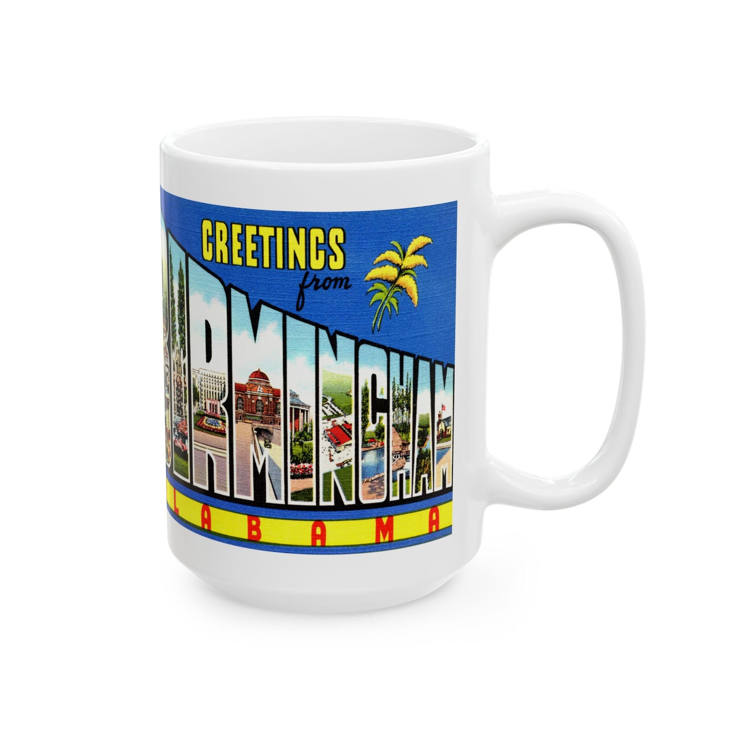 Memebly Vintage Greetings from Birmingham AL Coffee Mug