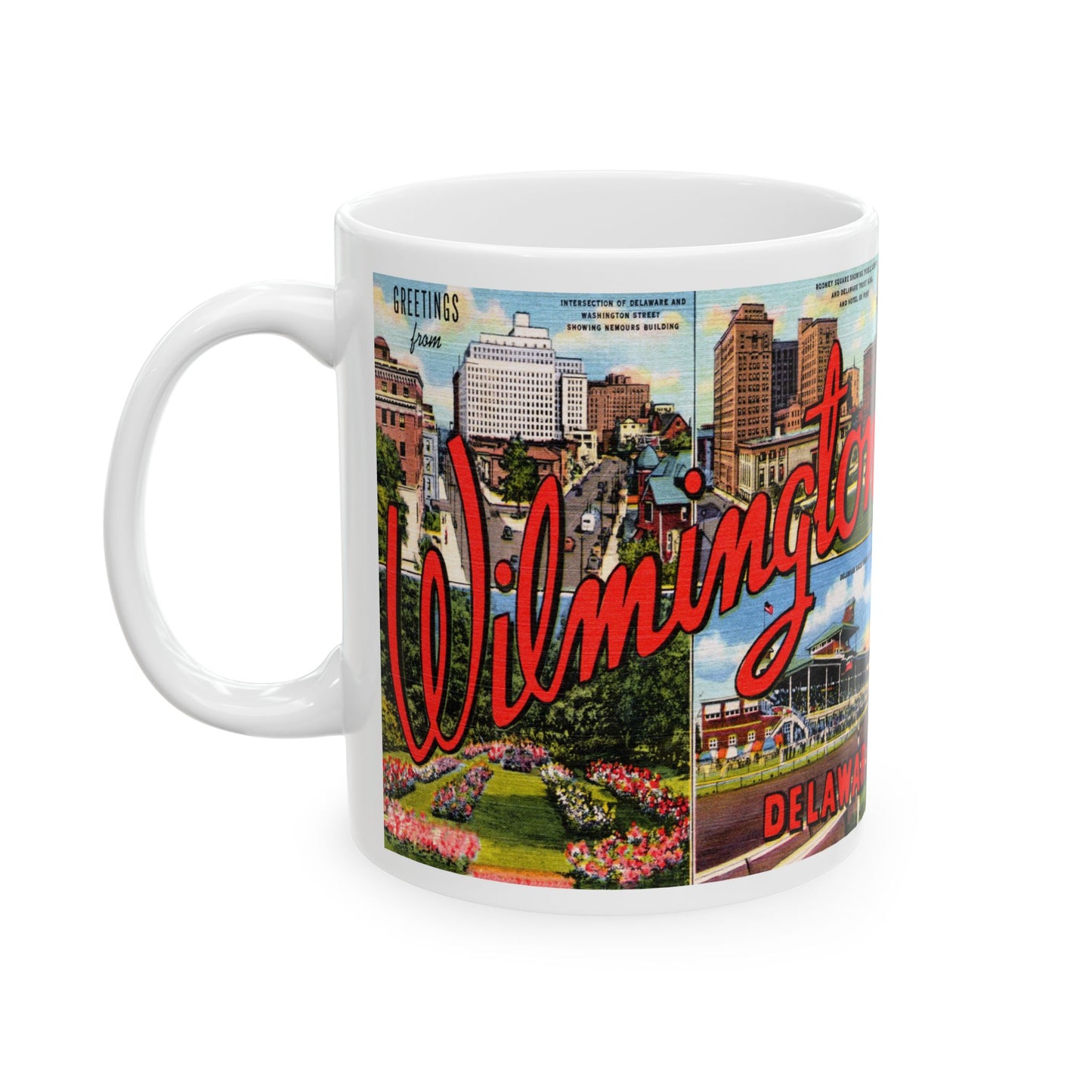 Memebly Retro Greetings from Wilmington DE Delaware Coffee Mug