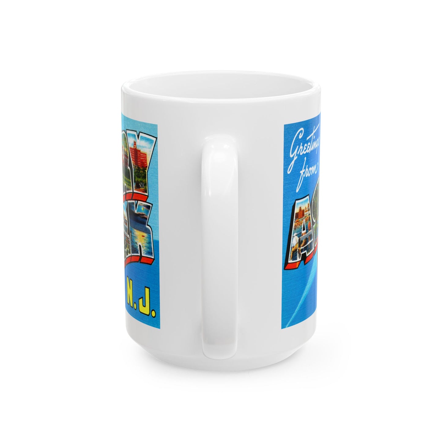 Memebly Retro Greetings from Asbury Park NJ New Jersey Coffee Mug