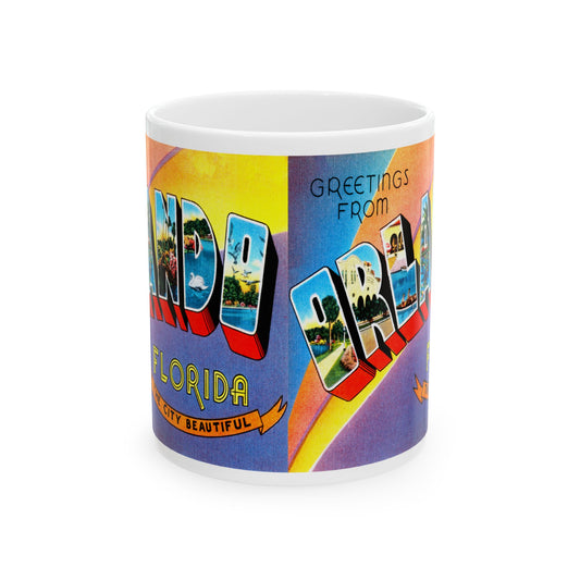 Memebly Vintage Greetings from Orlando FL Florida Coffee Mug