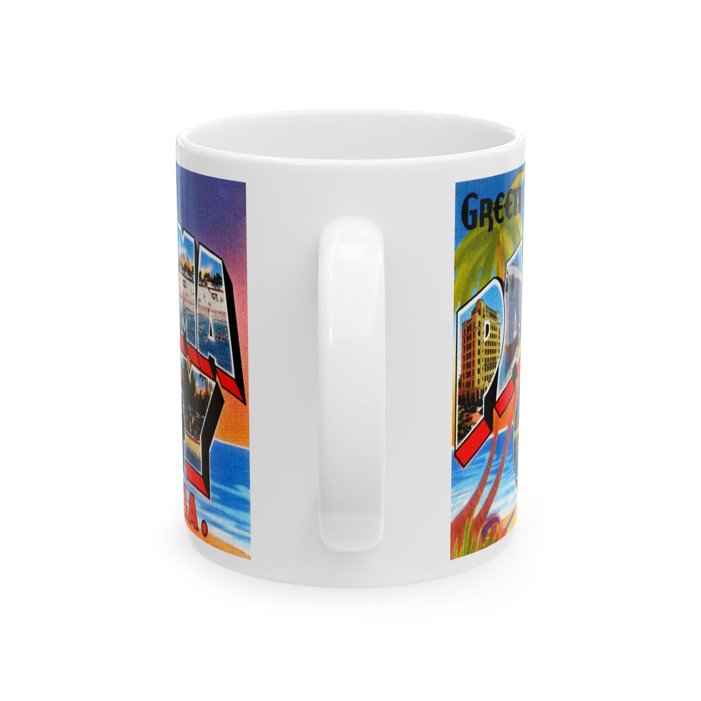 Memebly Retro Greetings from Panama City FL Florida Coffee Mug