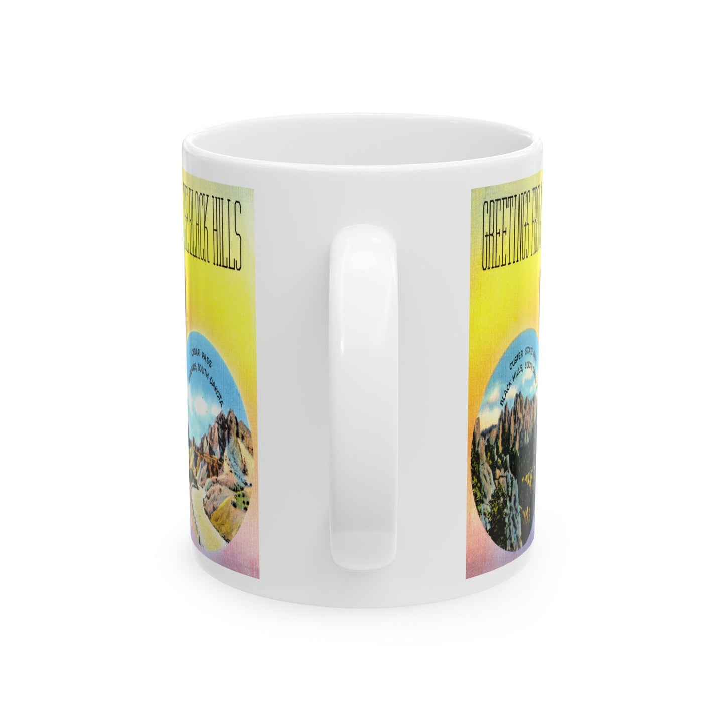 Memebly Scenic Vintage Greetings from Black Hills South Dakota Coffee Mug