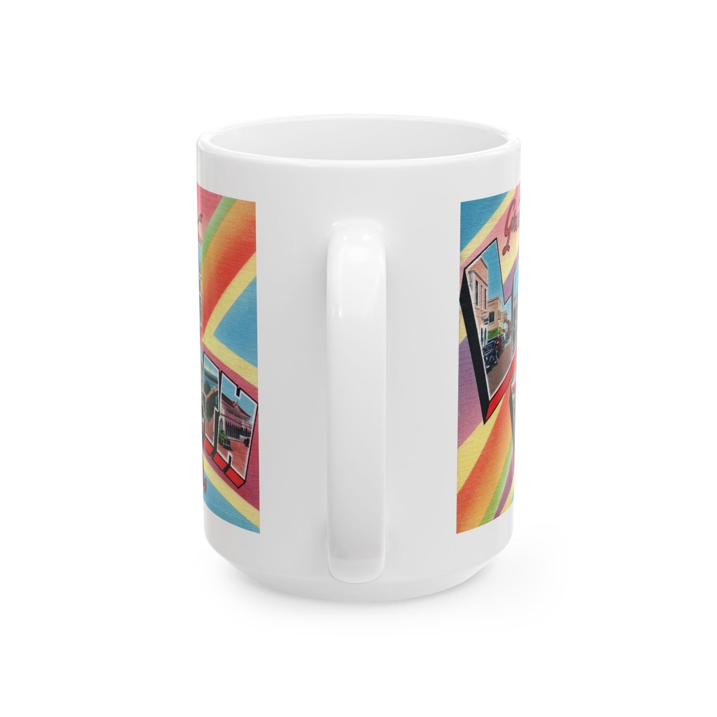 Memebly Retro Greetings from Lake Worth FL Florida Coffee Mug