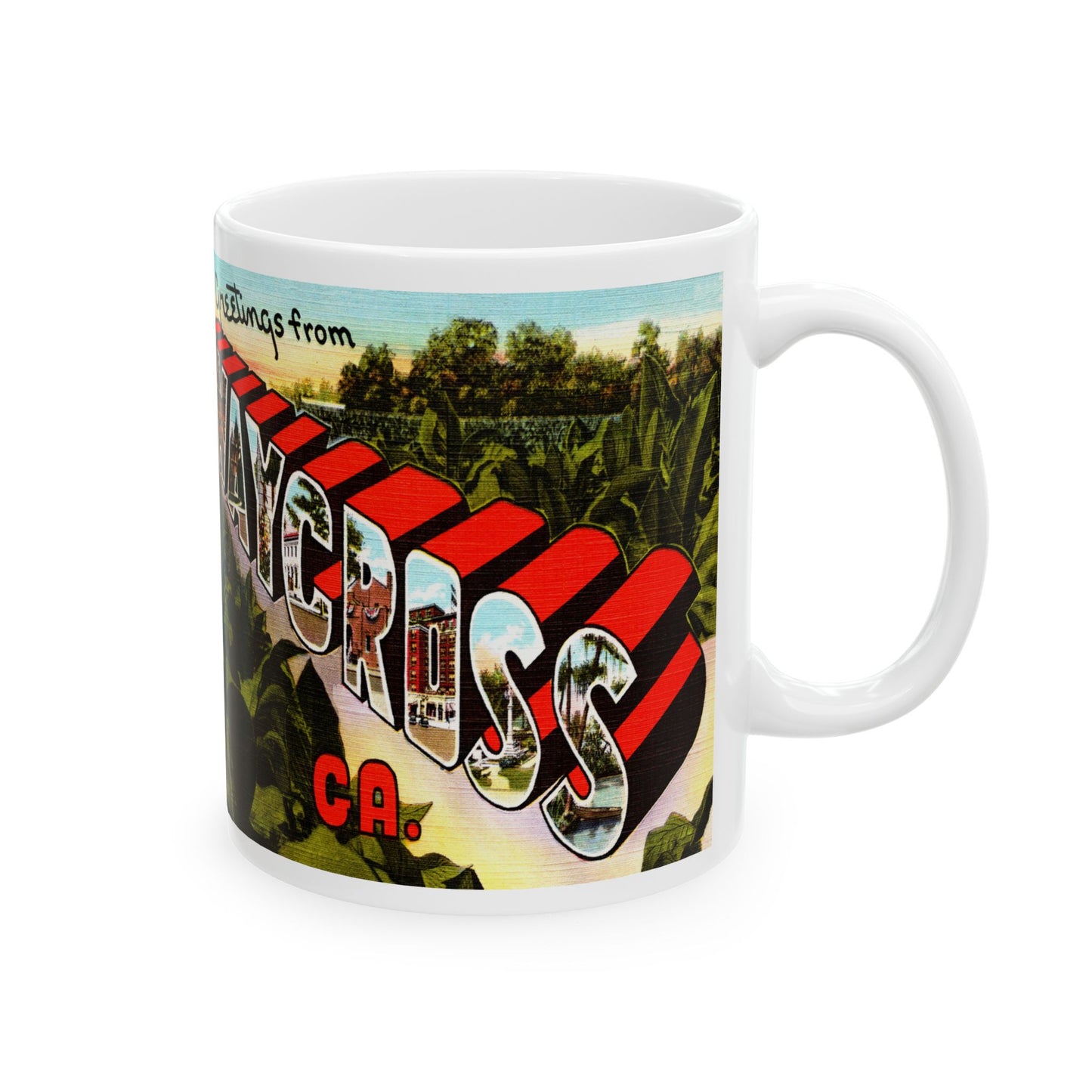 Memebly Vintage Greetings from Waycross GA Coffee Mug