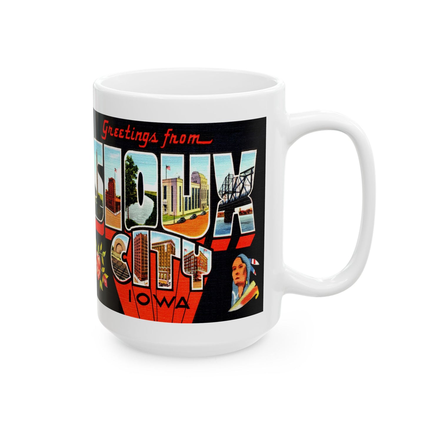 Memebly Vintage Greetings from Sioux City IA Coffee Mug