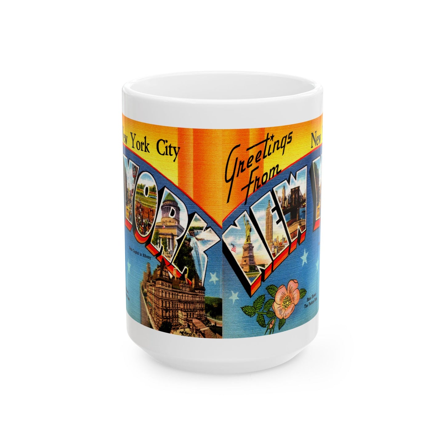 Memebly Retro Greetings from New York City NY New York Coffee Mug