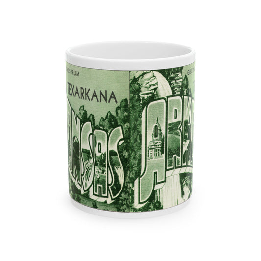 Memebly Vintage Greetings from Texarkana AR Coffee Mug