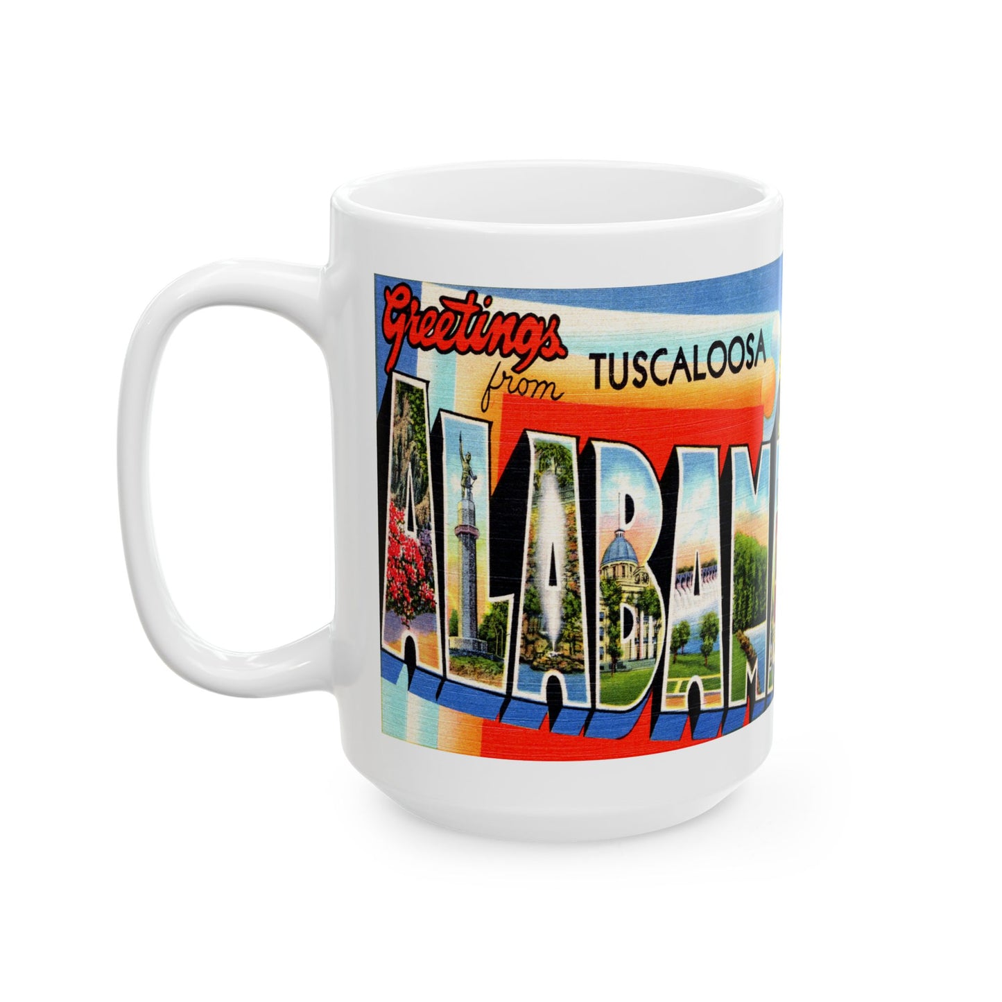 Memebly Vintage Greetings from Tuscaloosa AL Coffee Mug