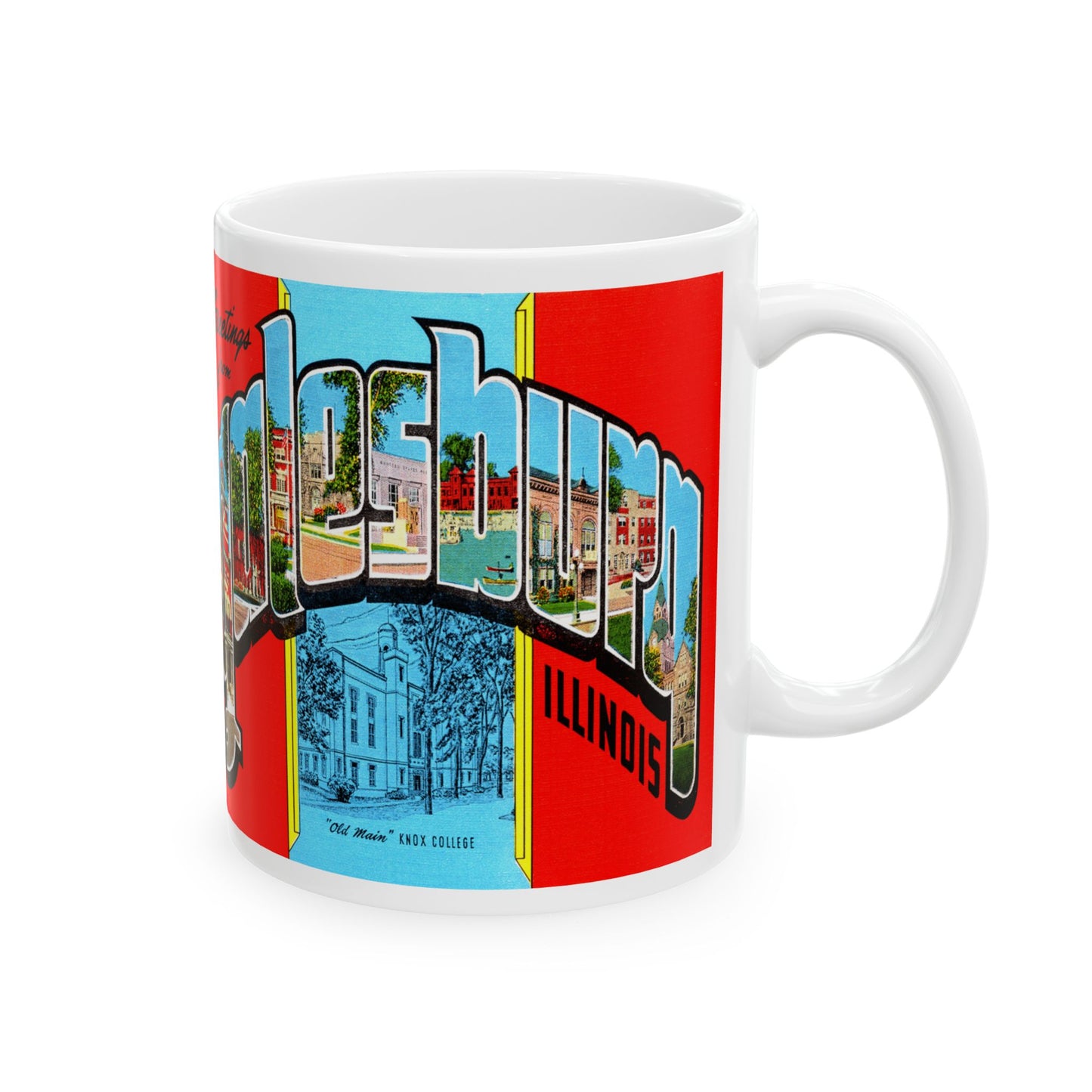 Memebly Vintage Greetings from Galesburg IL Coffee Mug