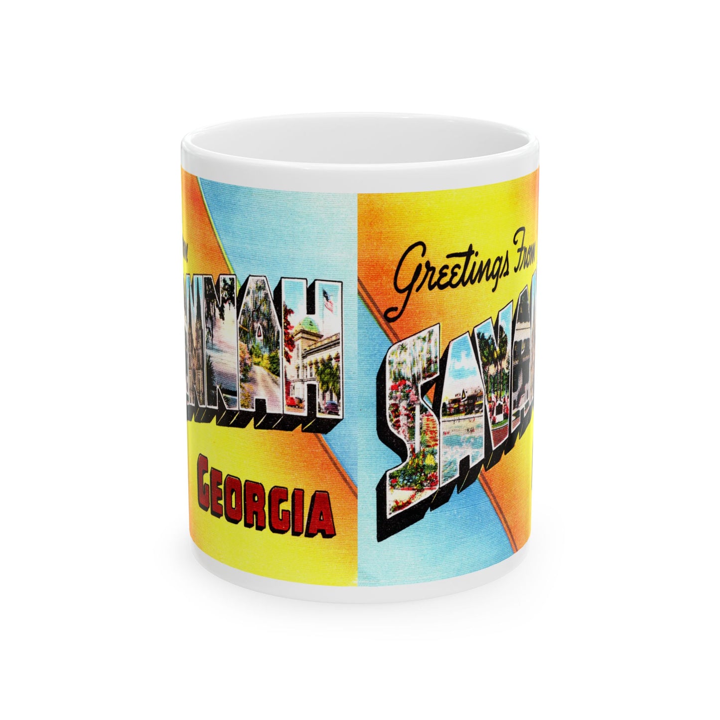 Memebly Vintage Greetings from Savannah GA Coffee Mug