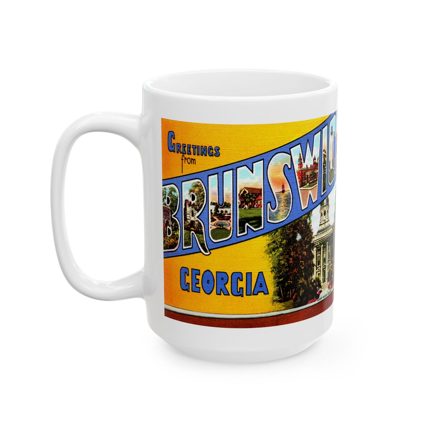 Memebly Vintage Greetings from Brunswick GA Coffee Mug