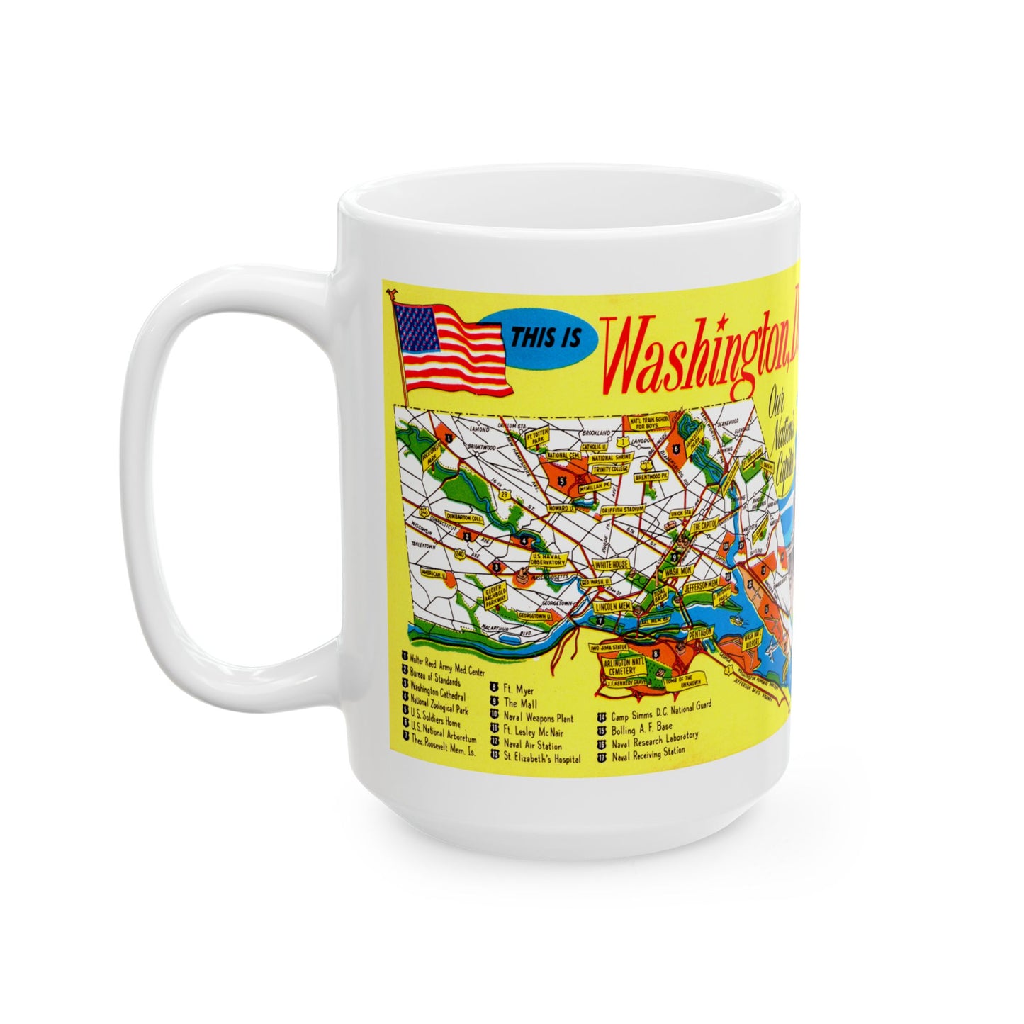 Memebly Vintage  This is Washington DC Map Coffee Mug