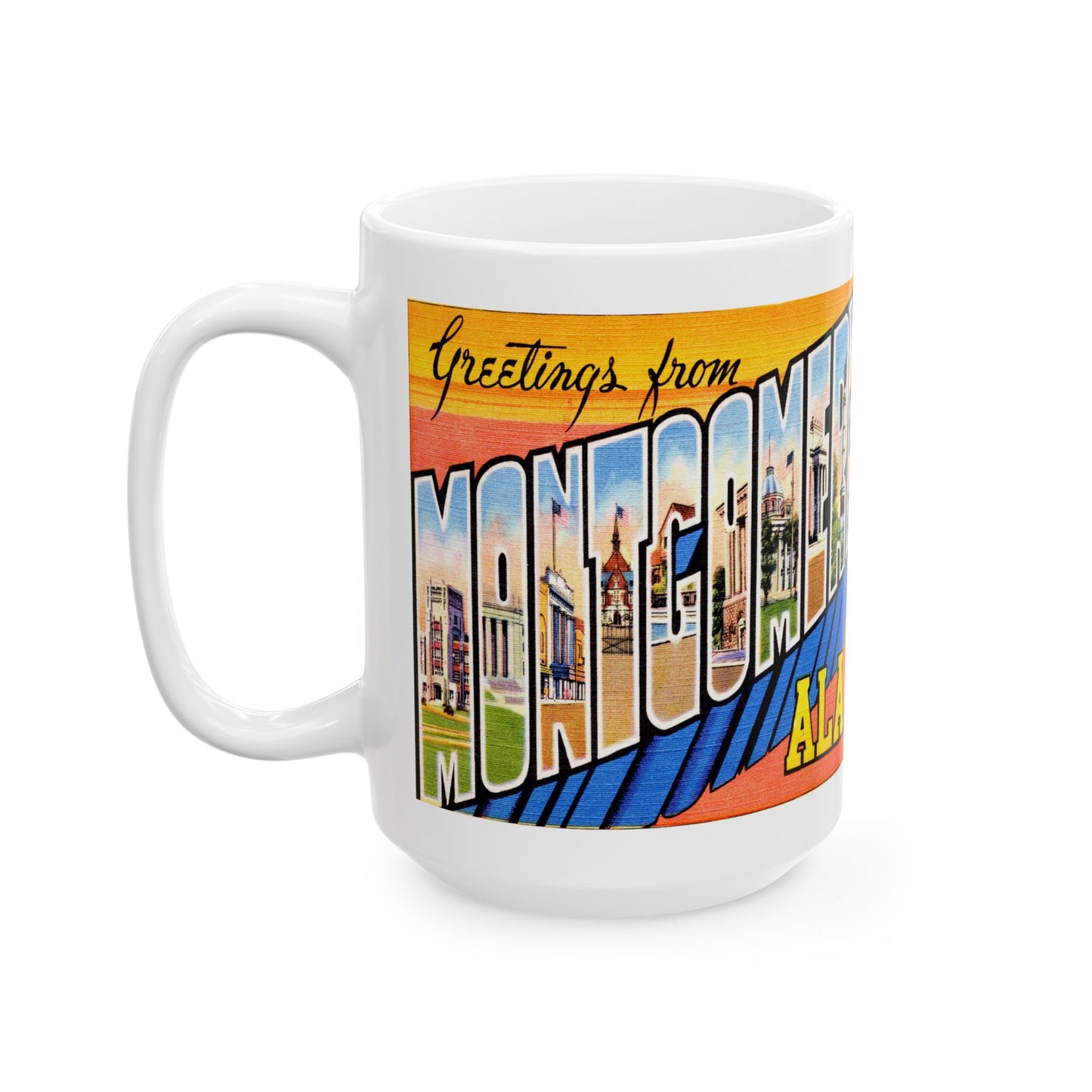 Memebly Vintage Greetings from Montgomery AL Coffee Mug