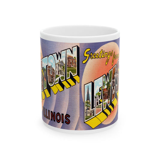 Memebly Vintage Greetings from Lewistown IL Coffee Mug